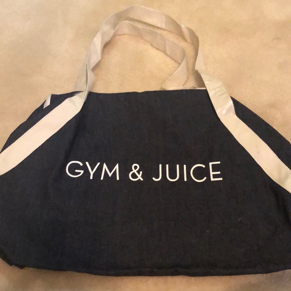 Blue Denim Gym & Juice Bag NEW